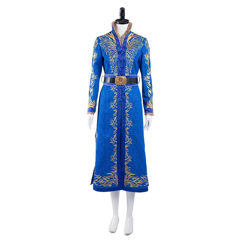 TV Shadow and Bone Alina Starkov Cosplay Costume Blue Coat Outfits Halloween Carnival Suit
