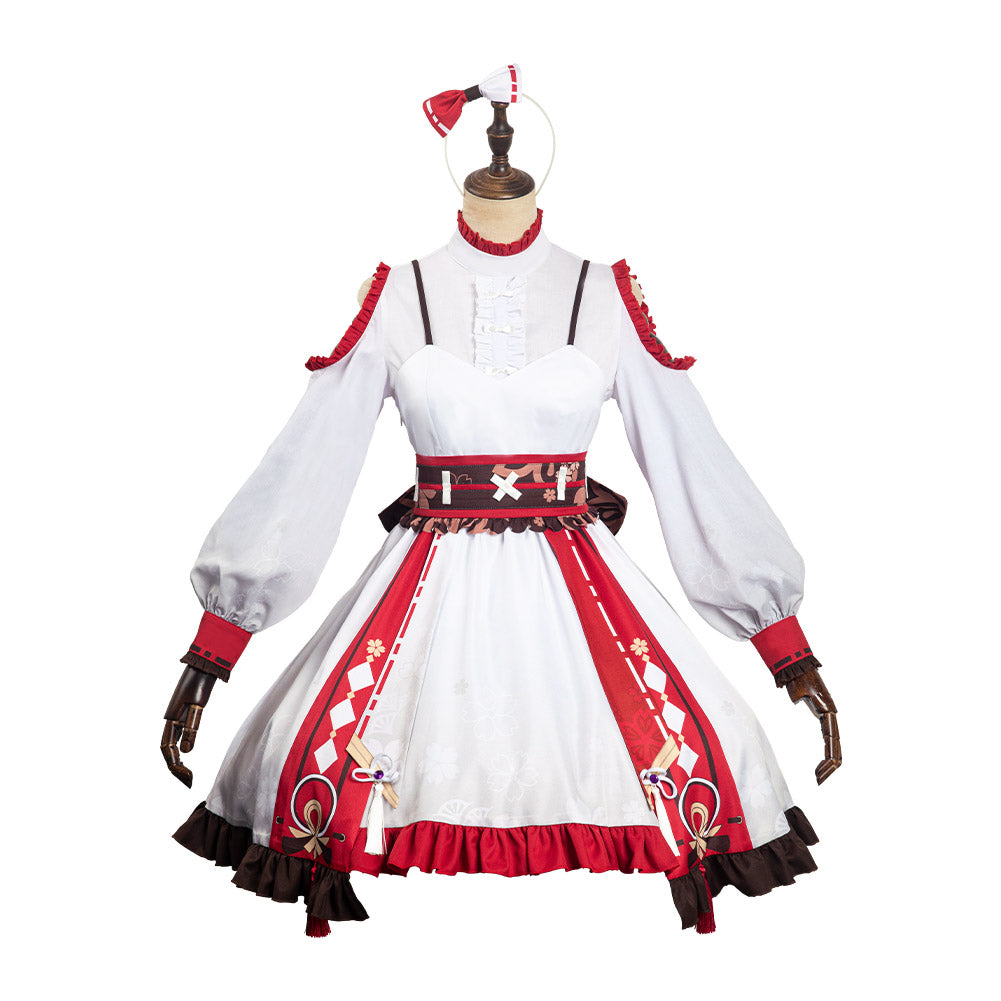 Game Genshin Impact Yae Miko Lolita Cosplay Costume Halloween Carnival Suit-Coshduk