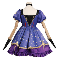 Game Genshin Impact Mona Cosplay Costume Witch Lolita Dress Hat Outfits Halloween Carnival Suit-Coshduk