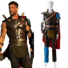 Movie Thor 3 Ragnarok Thor Odinson Outfit Whole Set Cosplay Costume Halloween Carnival Suit