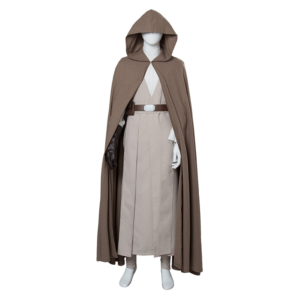 Movie The Last Jedi Luke Skywalker Outfit Cosplay Costume Halloween Suit