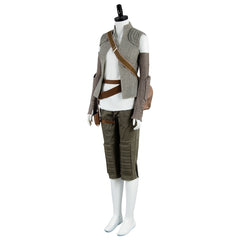 Movie The Last Jedi Rey Outfit Cosplay Costume Halloween Carnival Suit