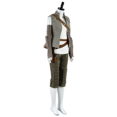Movie The Last Jedi Rey Outfit Cosplay Costume Halloween Carnival Suit