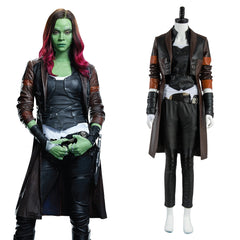 Movie Guardians of the Galaxy 2 Gamora Outfit Suit Halloween Cosplay Costume Red