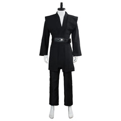 Movie Star Wars Kenobi Jedi TUNIC Black Version No Cloak Cosplay Costume Halloween Suit
