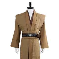 Movie Star Wars Kenobi Jedi Tunic Cosplay Costume Brown Version No Cloak Halloween Carnival Suit