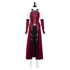 TV Wanda Vision Outfit Scarlet Witch Halloween Carnival Suit Cosplay Costume