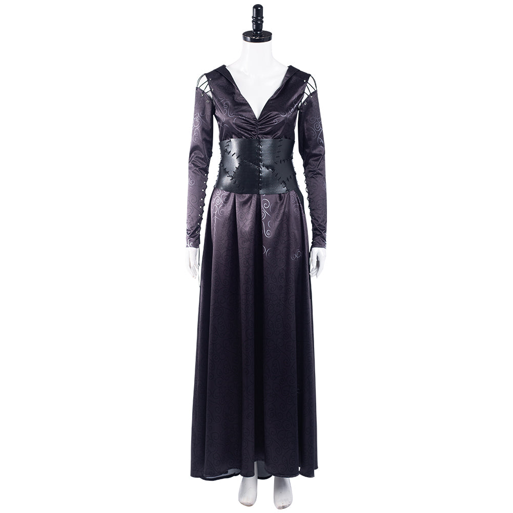 Movie Harry Potter Bellatrix Lestrange Cosplay Costume Halloween Carnival Suit