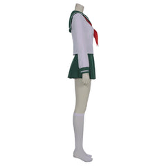 Inuyasha Kagome Higurashi Uniform Skirt Outfit Cosplay Costume Halloween Carnival Costume