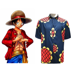 One Piece Monkey D. Luffy Cosplay Costume T-Shirt 3D Print Short Sleeve Shirt