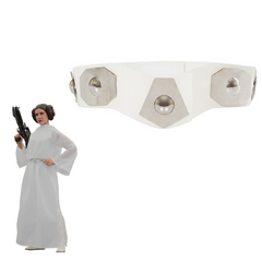 Movie Princess Leia Belt Adjustable White Halloween Carnival Props