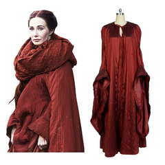 GoT Game of Thrones The Red Woman Melisandre Outfit Cosplay Costume Halloween Carnival Suit