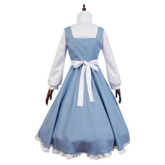 Beauty and Beast Belle The Maid Gown Apron Dress Outfit Cosplay Costume