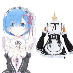 Rem Outfit Cosplay Costume Halloween Carnival Suit