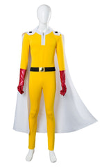 Saitama Yellow Jumpsuit Cosplay Costume Halloween Carnival Suit