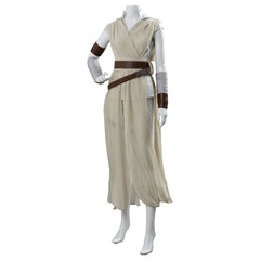 Movie The Rise of Skywalker Rey Cosplay Costume Outfit Dress Halloween Carnival Suit