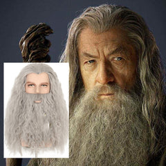 TV The Lord of the Rings The Hobbit Gandalf Cosplay Wig Halloween Carnival Props