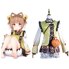 Game Genshin Impact Yaoyao Dress Cosplay Costume Halloween Carnival Party Suit