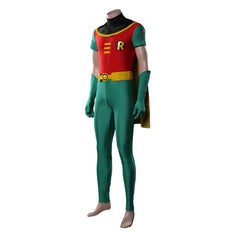 TV Teen Titans Robin Green Jumpsuit Outfits Cosplay Costume Halloween Carnival Suit