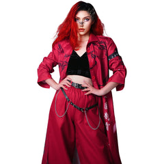 Japanese Bosozoku Kimono Cosplay Costume Coat Pants Outfits Halloween Carnival Suit