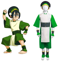 Kids Avatar: The Last Airbender Children Vest Pants Outfit Toph bengfang Halloween Carnival Suit Cosplay Costume