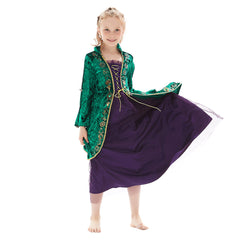 Kids Hocus Pocus- Winifred Sanderson Cosplay Costume Outfits Halloween Carnival Suit