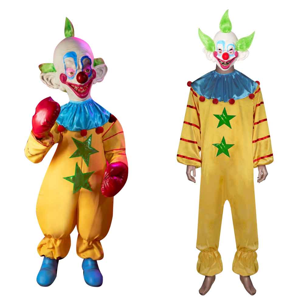 Adult Killer Klowns From Outer Space Spikey Cosplay Costume Yellow Jum ...