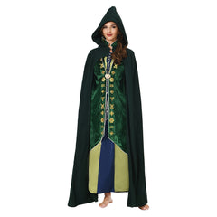 Movie Hocus Pocus 2 Winifred Sanderson Costume Hooded Cloak Outfits Halloween Carnival Suit
