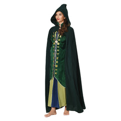 Movie Hocus Pocus 2 Winifred Sanderson Costume Hooded Cloak Outfits Halloween Carnival Suit