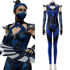 Game Mortal Kombat 11 Kitana Outfit Halloween Carnival Suit Cospaly Costume