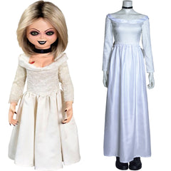 Bride of Chucky Long Dress Tiffany Halloween Carnival Suit Cosplay Costume