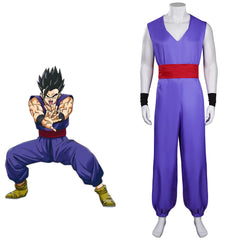 Anime Dragon Ball Super : Super Hero Son Gohan Cosplay Costume Outfits Halloween Carnival Suit