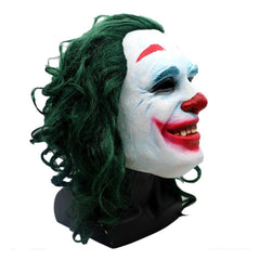 Joker Green Mask Wig Cosplay Clown Full Face Halloween Props