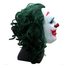 Joker Green Mask Wig Cosplay Clown Full Face Halloween Props