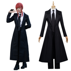 Anime Makima Shirt Coat Pants Outfit Black Set Halloween Carnival Suit Cosplay Costume
