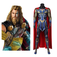 Movie Thor: Love and Thunder Thor  Cosplay Costume Mighty Thor Outfits Halloween Carnival Suit