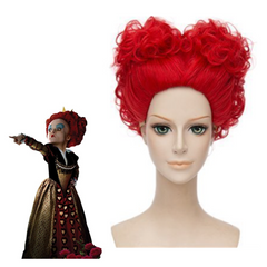 Alice in Wonderland The Red Queen Cosplay Wig Halloween Party Props
