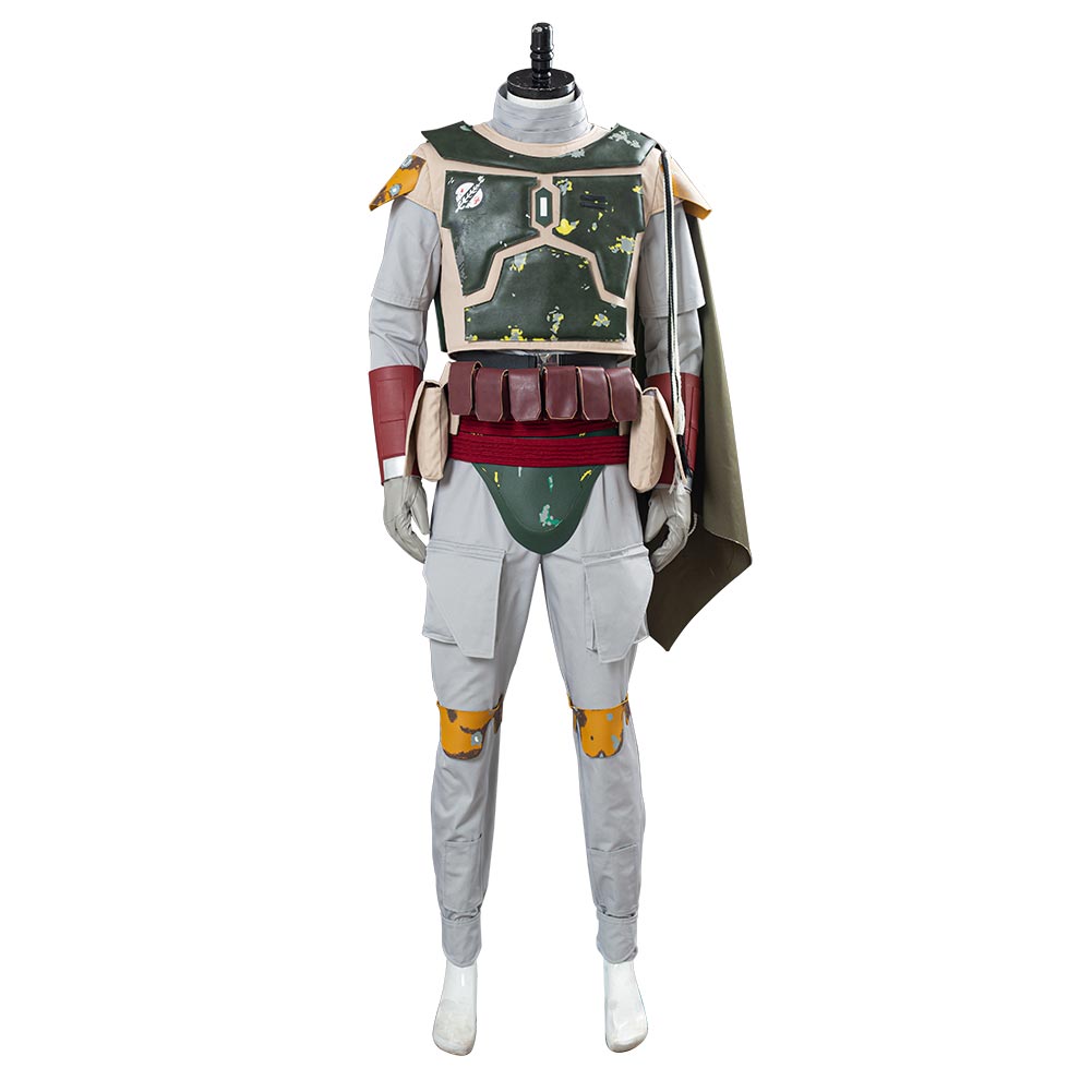 TV The Mando Season 2 Boba Fett Men Green Uniform Outfit Cosplay Costume Halloween Carnival Suit