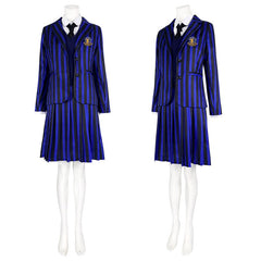 TV Enid Sinclair Cosplay Costume Nevermore Academy Uniform Dress Shirt Coat Outfit Halloween Carnival Suit