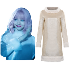 Kids TV Enid Sinclair White Dress Cosplay Costume Outfits Halloween Carnival Suit