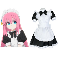 Anime Bocchi The Rock Hitori Gotou Cosplay Costume Maid Dress Outfits Halloween Carnival Suit