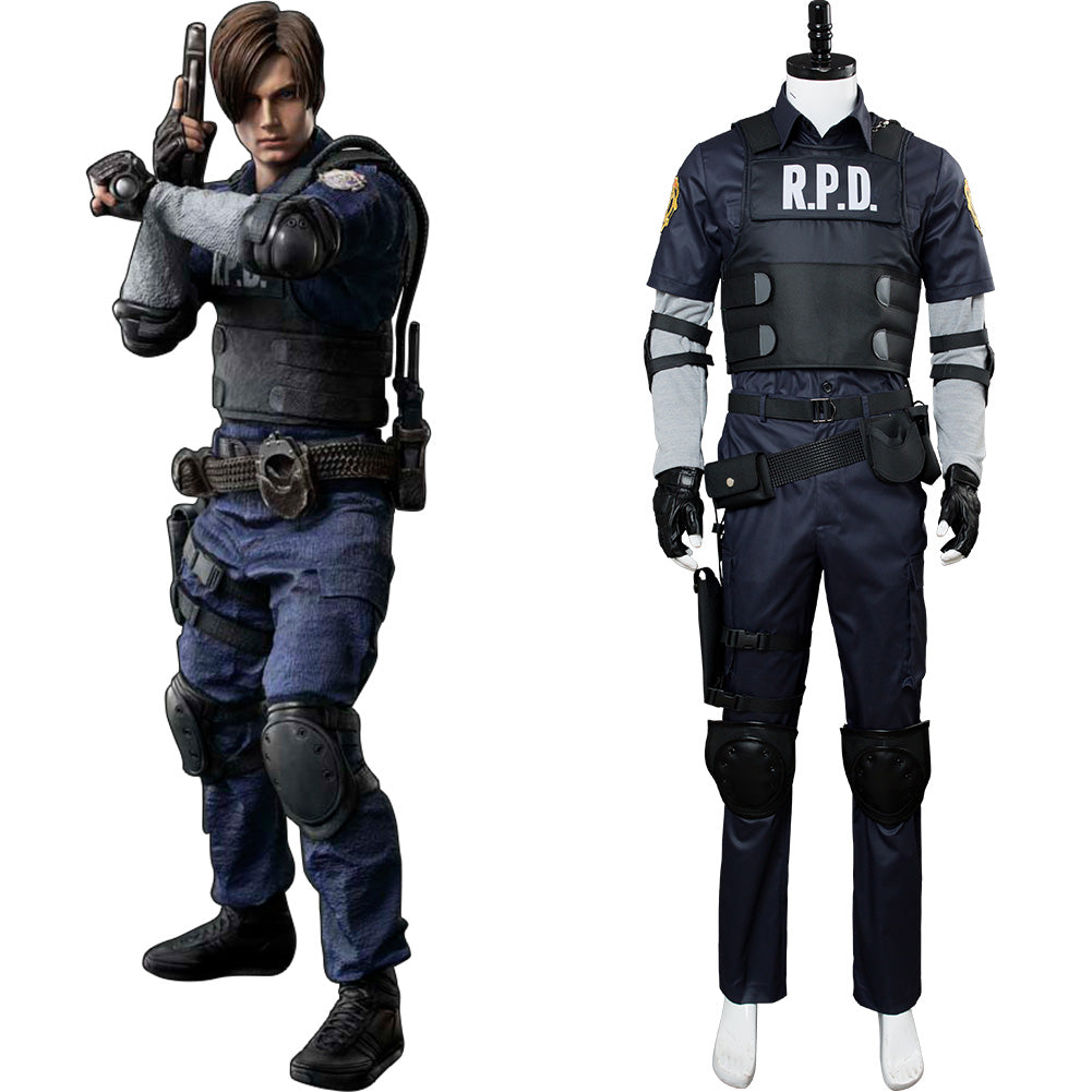 Re2 Classic Rpd Cosplay Game Resident Evil 2 Remake Re Leon Scott Kennedy Outfit Cosplay Costu ...