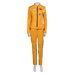 Movie Kill Bill ​The Bride Yellow Uniform Set Outfits Cosplay Costume Halloween Carnival Suit