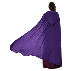 Hocus Pocus 2 Sarah Sanderson Costume Hooded Cloak Outfits Halloween Carnival Suit