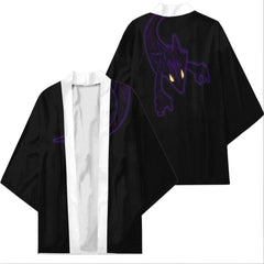 Tokoyami Fumikage Cosplay Cloak Kimono Cardigan Robe Cospaly Costume Print Casual Coat