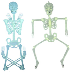 90CM Horror Luminous Skull Skeleton Hallowmas Night Lights Props Halloween Decoration Pendant