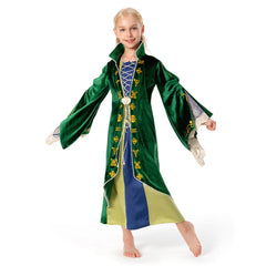 Kids Children Hocus Pocus 2 Winifred Sanderson Cosplay Costume Dress Outfits Halloween Carnival Suit