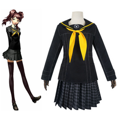 Persona 4 Women School Uniform Dress Outfit Kujikawa Rise Halloween Carnival Suit Cosplay Costume