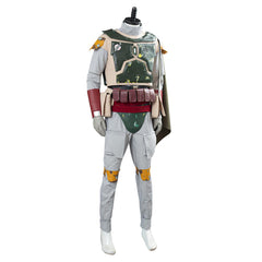 TV The Mando Season 2 Boba Fett Men Green Uniform Outfit Cosplay Costume Halloween Carnival Suit