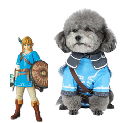 The Legend of Zelda Link Cosplay Costume Outfits Halloween Carnival Suit For Pet Cat Dog  Clothes